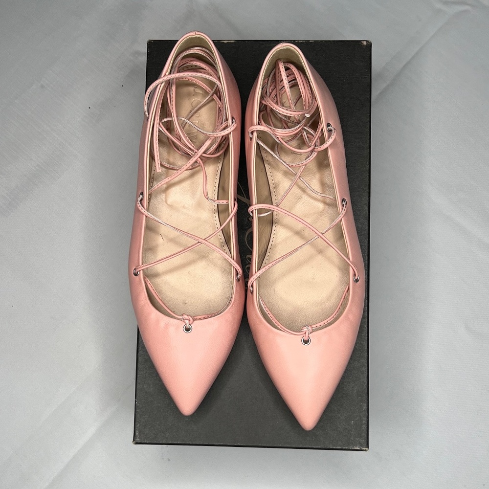 J.Crew Leather Lace Up Flats 6